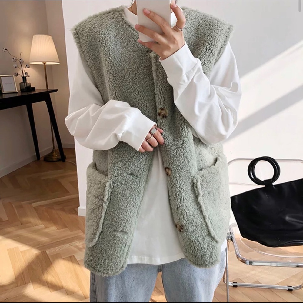 faux Sherpa vest